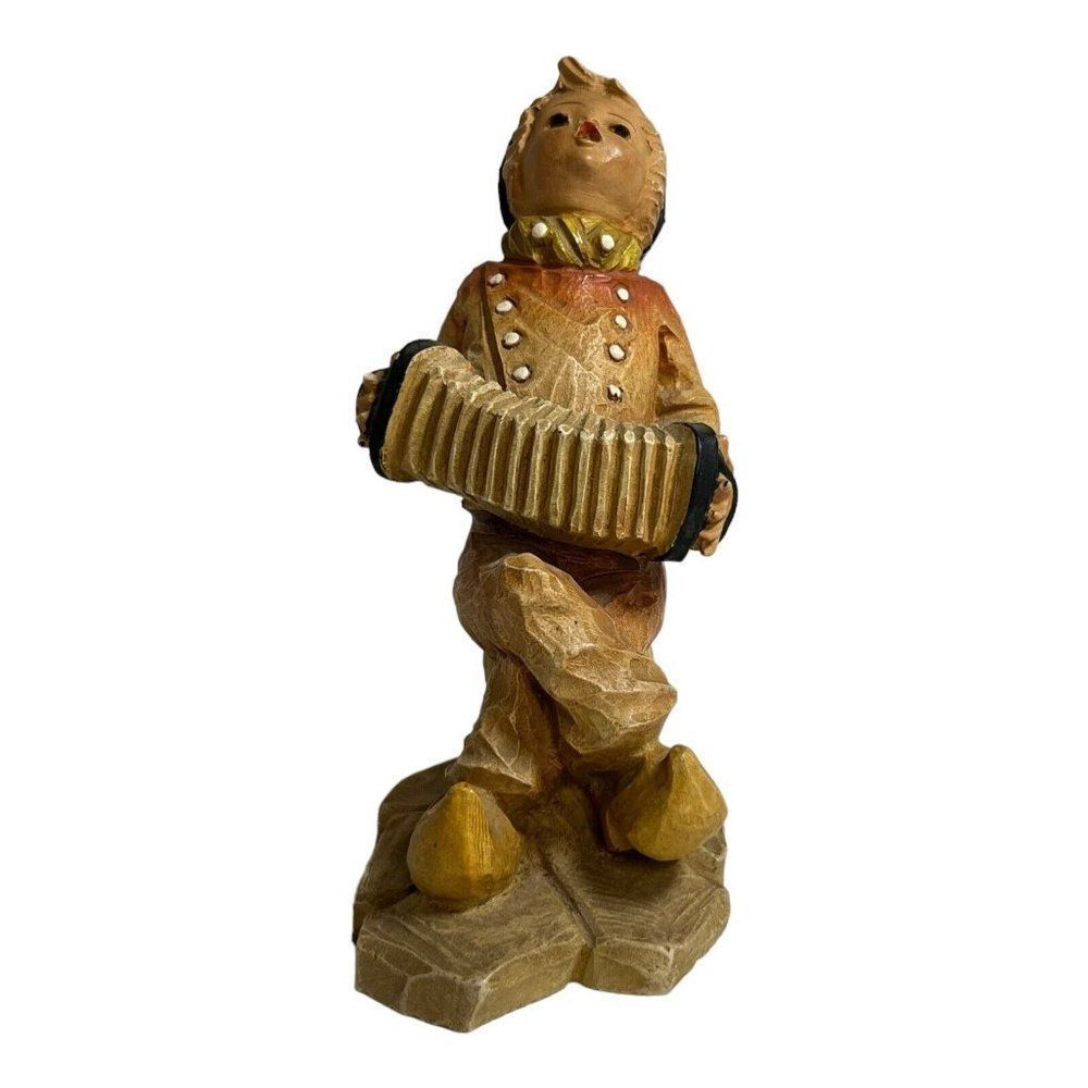 Vintage Nijmegen Dutch Boy with Accordion Figurine Copy Verb HM Musical Gift SEE